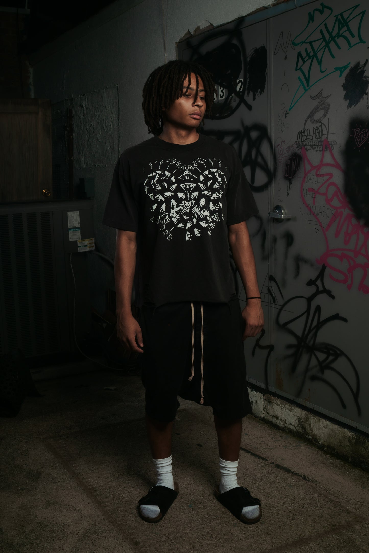 Distressed Hand Graphic Tee