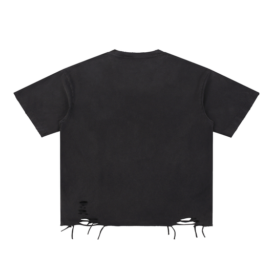 Distressed hand graphic tee