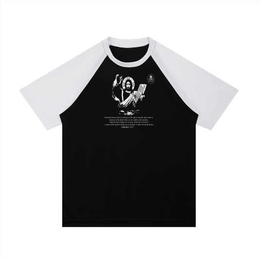 Jesus jersey raglan tee