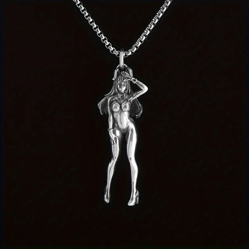 Vintage Anime Girl Pendant