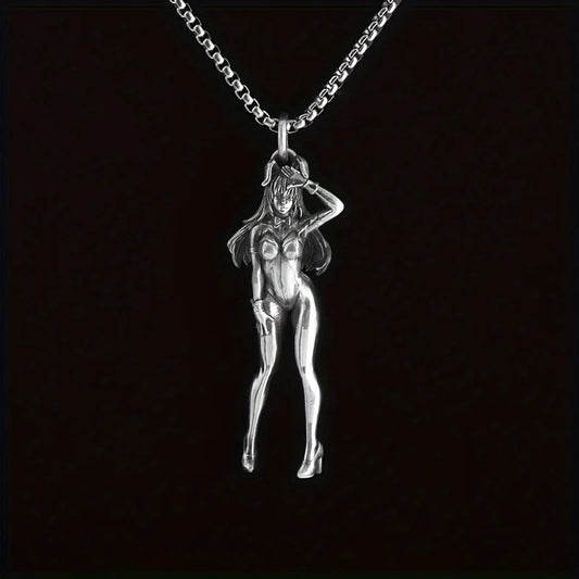 Vintage Anime Girl Pendant