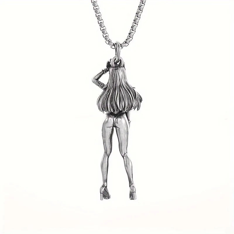 Vintage Anime Girl Pendant