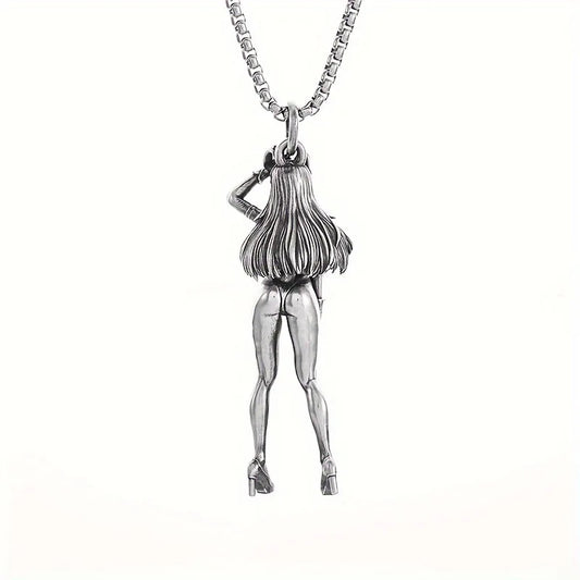 Vintage Anime Girl Pendant